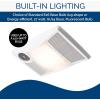 imageBroan 100HL Bathroom Fan 100 CFM for 4quot Ducts w100W Max Incandescent Light Not Included ampamp Heater  White