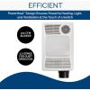 imageBroan 100HL Bathroom Fan 100 CFM for 4quot Ducts w100W Max Incandescent Light Not Included ampamp Heater  White