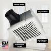 imageBroan NuTone AE110S Invent ENERGY STAR Certified Fan 110 CFM 10 Sones White110 CFM