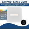 imageBroanNuTone 110 CFM AER110CCTK CleanCover Bath 10 Sone with Selectable CCT LED Light ENERGY STARBath Fan WhiteCover Bath  Bar Set
