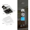 imageBroanNuTone 110 CFM AER110CCTK CleanCover Bath 10 Sone with Selectable CCT LED Light ENERGY STARBath Fan WhiteCover Bath