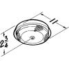 imageBroanNuTone 157 LowProfile FanForced Ceiling Heater Enclosed Sheath Element for Bathroom Kitchen and Home Standard Satin Aluminum