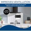 imageBroanNuTone 30inch WallMount Convertible ChimneyStyle Range Hood with 3Speed Exhaust Fan and Light 460 Max Blower CFM Black Stainless Steel