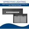 imageBroanNuTone 30inch WallMount Convertible ChimneyStyle Range Hood with 3Speed Exhaust Fan and Light 460 Max Blower CFM Black Stainless Steel