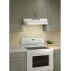 imageBroanNuTone 413023 Ductless Range Hood Insert with Light Exhaust Fan for Under Cabinet 30Inch BlackWhite
