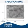 imageBroanNuTone 41F Replacement Charcoal Filter for Ductless Range Hood Series Carbon Air Filter Charcoal Air Filter for Kitchen88 x 105 x 04