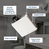 imageBroanNuTone 688E Bathroom Exhaust Fan 50 CFM Energy Star Exhaust Fan 20 Sones50 CFM Cleancover Grill