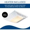 imageBroanNuTone 765H80LB Bathroom Exhaust Heater and Light 80 CFM 20 Sones Bath Fan White