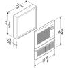 imageBroanNuTone 9815WH High Capacity Wall Heater with BuiltIn Adjustable Thermostat 1500W 120240V White1000W