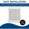 imageBroanNuTone AE50 Ventilation Fan with Roomside Installation ENERGY STAR Certified Ceiling or Wall Mount 50 CFM 05 Sones White50 CFM