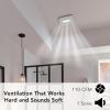 imageBroanNuTone AE80LK Ventilation with LED CleanCover and Roomside Installation ENERGY STAR Certified 80 CFM 07 Sones White110 CFM