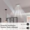 imageBroanNuTone AE80LK Ventilation with LED CleanCover and Roomside Installation ENERGY STAR Certified 80 CFM 07 Sones White80 CFM