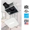 imageBroanNuTone AE80LK Ventilation with LED CleanCover and Roomside Installation ENERGY STAR Certified 80 CFM 07 Sones White80 CFM