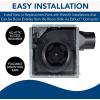 imageBroanNuTone AE80SL Invent ENERGY STAR Certified Humidity Sensing Fan with LED Light 80 CFM 08 Sones White 75 Sq Ft Rooms80 CFM