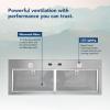 imageBroanNuTone BBN1303SS Custom Built Insert with 2Speed Exhaust Fan and Light 300 Max Blower CFM Stainless Steel 30Inch Range Hood Power Pack30Inch