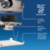 imageBroanNuTone BE8 Bathroom Exhaust Fan 80 CFM ENERGY STAR Exhaust Fan 15 Sones50 CFM Cleancover Grill