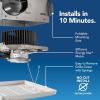 imageBroanNuTone BE8 Bathroom Exhaust Fan 80 CFM ENERGY STAR Exhaust Fan 15 Sones50 CFM Energy Star New Grill