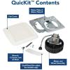 imageBroanNuTone BKR60 QuickKit UltraQuiet Bath Fan Replacement Motor and CoverGrille 60 CFM 20 more power WhiteBKR60