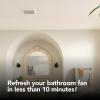 imageBroanNuTone BKR60 QuickKit UltraQuiet Bath Fan Replacement Motor and CoverGrille 60 CFM 20 more power WhiteBKR60