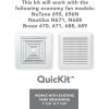 imageBroanNuTone BKR60 QuickKit UltraQuiet Bath Fan Replacement Motor and CoverGrille 60 CFM 20 more power WhiteLegacy