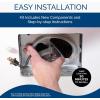 imageBroanNuTone BKR60 QuickKit UltraQuiet Bath Fan Replacement Motor and CoverGrille 60 CFM 20 more power WhiteLegacy