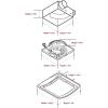 imageBroanNuTone BKR60 QuickKit UltraQuiet Bath Fan Replacement Motor and CoverGrille 60 CFM 20 more power WhiteLegacy