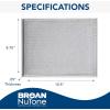 imageBroanNuTone BP29 Replacement Aluminum Range Hood Kitchen Exhaust Grease Filter 1 Count Pack of 128 x 88 x 105