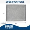imageBroanNuTone BP55 Aluminum Range Hood Kitchen Exhaust Grease Filter 1 Count Pack of 1 Grey8 x 95 x 8