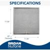 imageBroanNuTone BPQTF Charcoal QT20000 Series Range Hoods Carbon Air Filter 1 Count Pack of 1 Grey1 Count Pack of 1