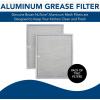 imageBroanNuTone BPS1FA30 Aluminum QS1 Series Range Hoods Kitchen Exhaust Grease Filter 2 Count Pack of 1 Grey 2 Set118 x 143 x 04