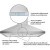 imageBroanNuTone BWP1364SS Pyramidal Range LED Lighting Convertiable WallMount Kitchen Chimney Vent Hood 36Inch Stainless Steel30Inch
