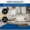 imageBroanNuTone BWP1364SS Pyramidal Range LED Lighting Convertiable WallMount Kitchen Chimney Vent Hood 36Inch Stainless Steel36Inch
