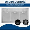 imageBroanNuTone BWP1364SS Pyramidal Range LED Lighting Convertiable WallMount Kitchen Chimney Vent Hood 36Inch Stainless Steel36Inch
