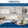 imageBroanNuTone BWP1364SS Pyramidal Range LED Lighting Convertiable WallMount Kitchen Chimney Vent Hood 36Inch Stainless Steel36Inch