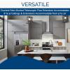 imageBroanNuTone BWP2304SS 30inch WallMount Convertible ChimneyStyle Pyramidal Range Hood with 3Speed Exhaust Fan and Light Stainless Steel