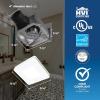 imageBroanNuTone Bathroom Exhaust Fan with LED Light Easy Install 60 CFM 09 Sones Energy Star09 Sones