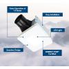 imageBroanNuTone Bathroom Exhaust Fan with LED Light Easy Install 60 CFM 09 Sones Energy Star15 Sones