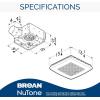 imageBroanNuTone ChromaComfort Bathroom Exhaust Fan with Bluetooth Speaker Powerful 110CFM15 Sones 24color LED Light SPK110RGBL Wall SwitchChroma