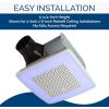 imageBroanNuTone ChromaComfort Bathroom Exhaust Fan with Bluetooth Speaker Powerful 110CFM15 Sones 24color LED Light SPK110RGBL Wall SwitchChroma