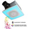 imageBroanNuTone ChromaComfort Bathroom Exhaust Fan with Bluetooth Speaker Powerful 110CFM15 Sones 24color LED Light SPK110RGBL Wall SwitchChroma Sensonic