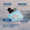 imageBroanNuTone ChromaComfort Bathroom Exhaust Fan with Bluetooth Speaker Powerful 110CFM15 Sones 24color LED Light SPK110RGBL Wall SwitchChroma Sensonic