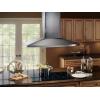 imageBroanNuTone E5490SS 36inch Island Convertible ChimneyStyle Range Hood with 3Speed Exhaust Fan and Light 550 Max Blower CFM Stainless Steel