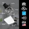 imageBroanNuTone EVOLVE Premium Bathroom Exhaust Fan with Light and Continuous Run 110130150 Selectable CFMLit
