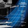 imageBroanNuTone EVOLVE Premium Bathroom Exhaust Fan with Light and Continuous Run 110130150 Selectable CFMNon Lit