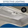 imageBroanNuTone Elite 205inch Custom Power Pack Range Hood Insert with 3Speed Exhaust Fan and Light 440 Max Blower CFM Stainless SteelStainless Steel