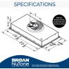 imageBroanNuTone Elite 205inch Custom Power Pack Range Hood Insert with 3Speed Exhaust Fan and Light 440 Max Blower CFM Stainless SteelStainless Steel