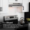 imageBroanNuTone F403023 Exhaust Fan for Under Cabinet TwoSpeed FourWay Convertible Range Hood Insert with Light 30Inch BlackStainless Finish
