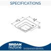 imageBroanNuTone FG600S LED Lighted Grille Upgrade for Bathroom Ventilation Fans Easy Installation  DIY White Square1025 in W x 975 in L