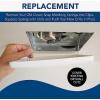 imageBroanNuTone FG600S LED Lighted Grille Upgrade for Bathroom Ventilation Fans Easy Installation  DIY White Square11 38 in W x 12 in L