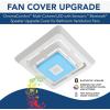 imageBroanNuTone FG800RGBS Genuine Replacement Cover Bath Fan Not Included with ChromaComfort LED Light and Sensonic Bluetooth Speaker Fits Select Bathroom Fan ModelsBluetooth LED CoverGrille